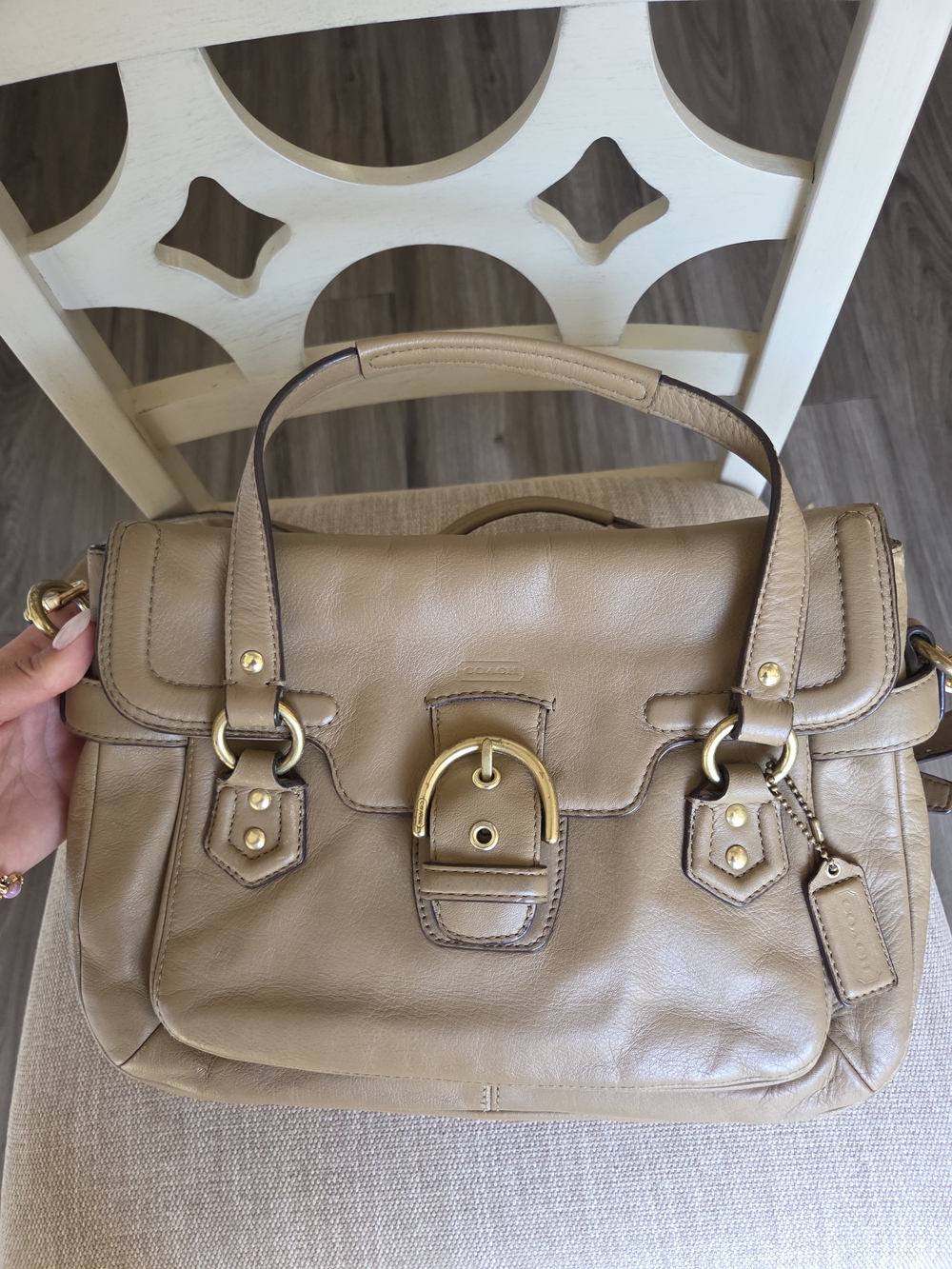 Coach Leather Satchel - Picture 3 of 10
